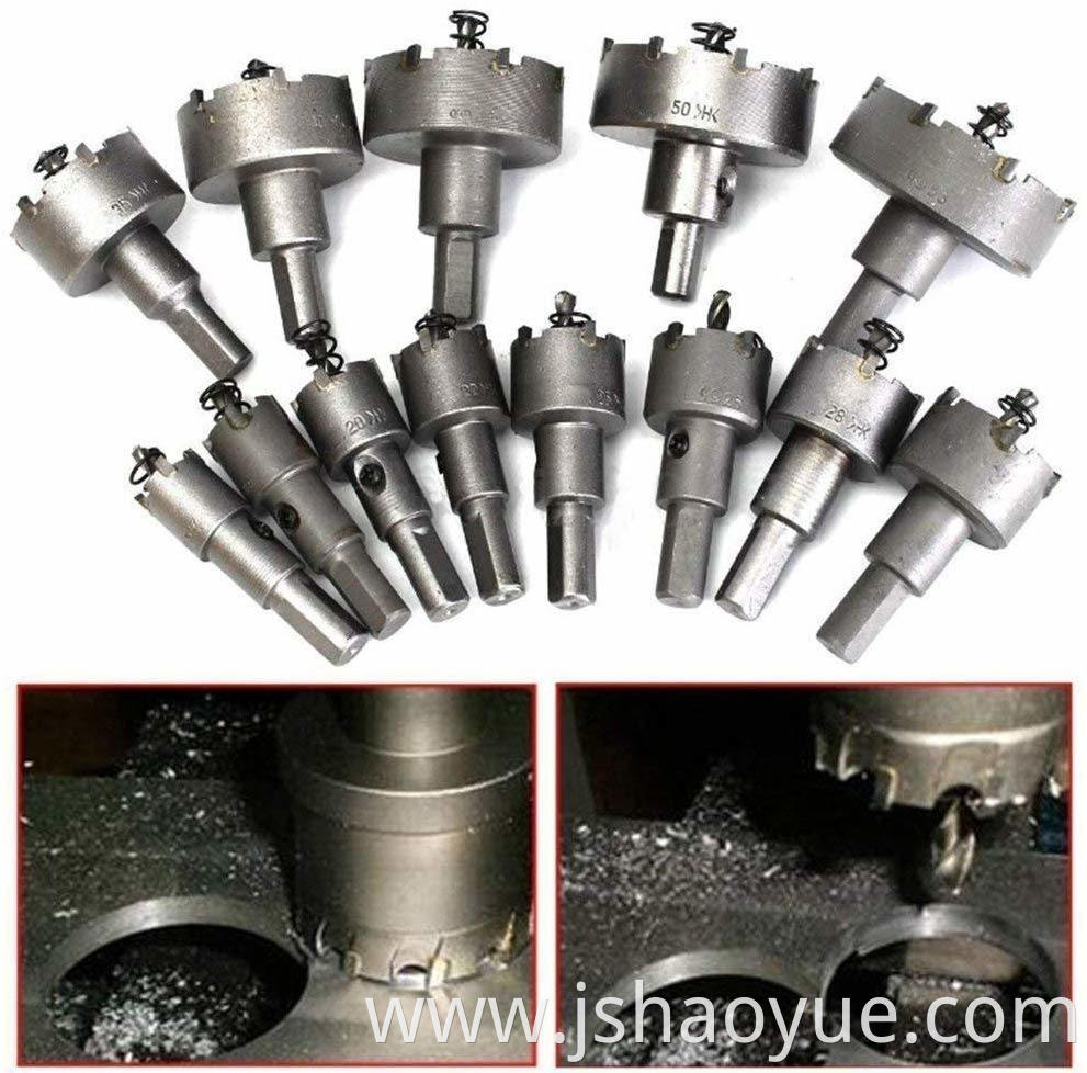 13PCS 16mm-53mm Stainless Steel Carbide Tip Tct Metal Drill Bit Hole Saw